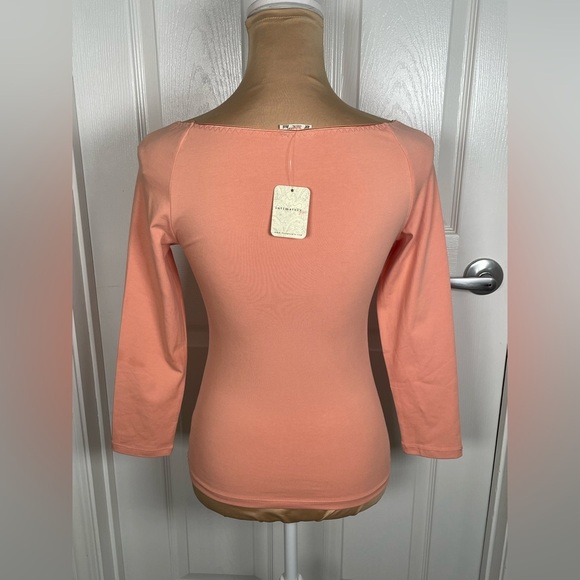 Free People Peach Blouse NWT Small - Picture 4 of 12